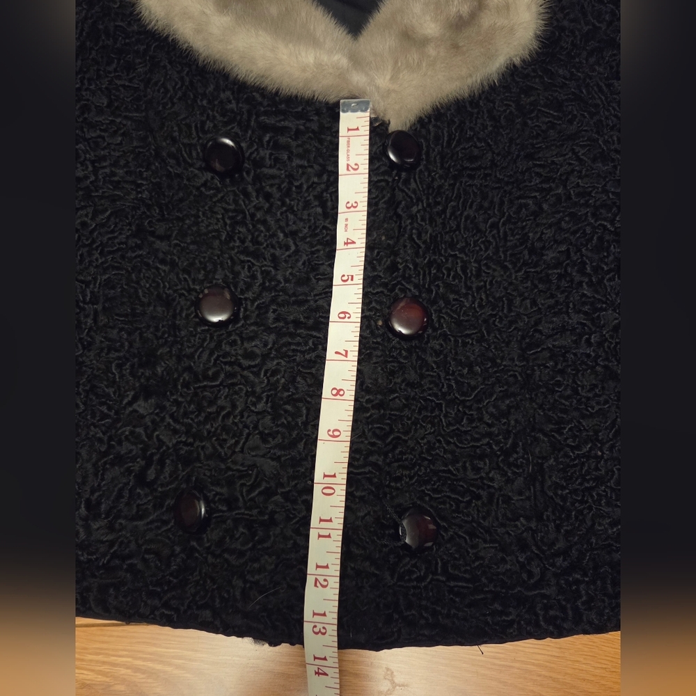 Projansky Black Real Fur Jacket - Picture 12 of 13